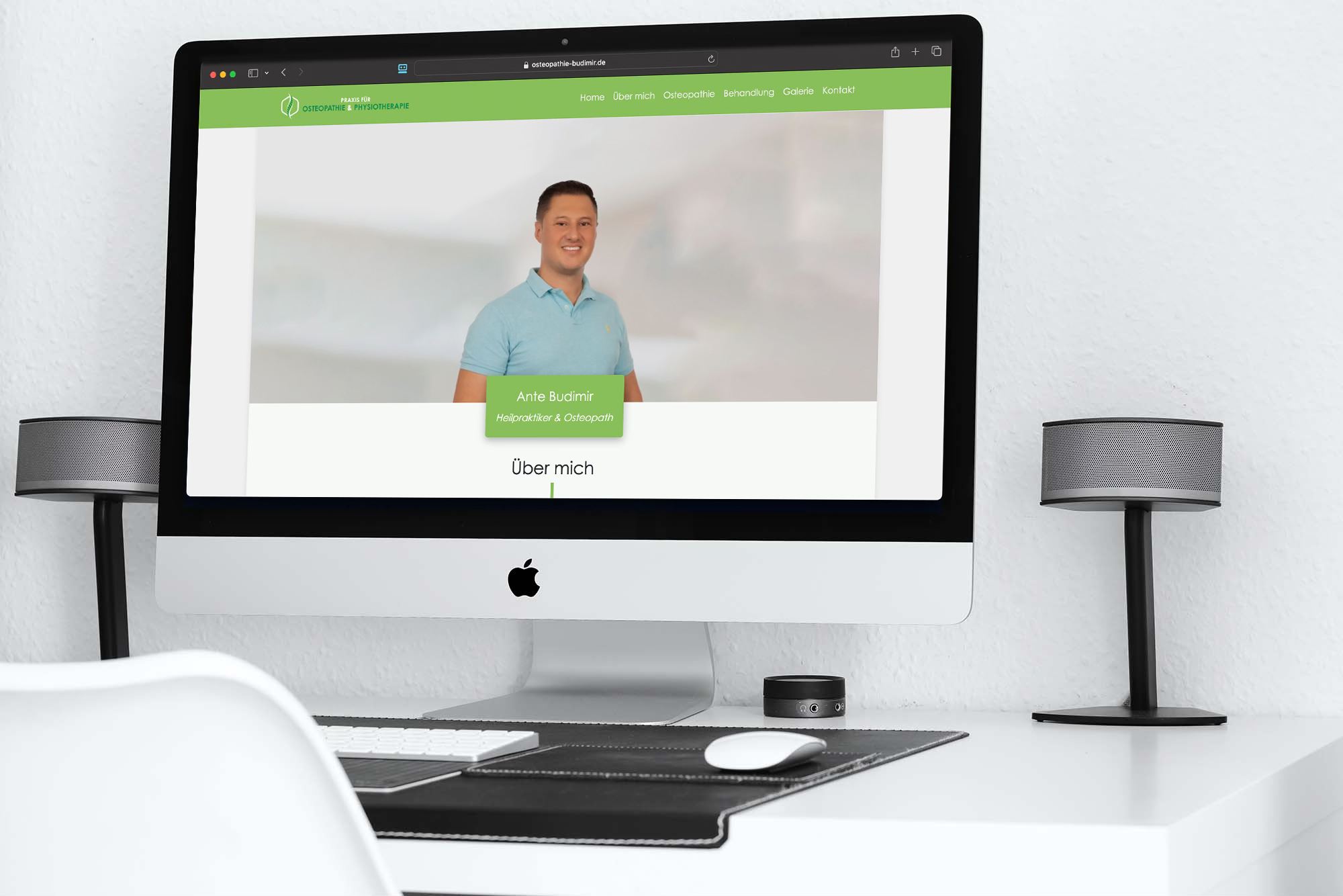 Webseite Physiotherapie Budimir